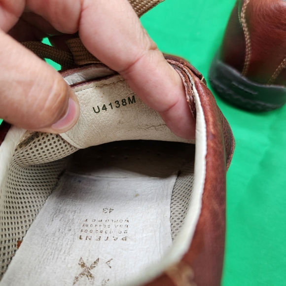 Geox Mens Size 43 US 10 Brown Lace Up Everyday Casual Stylish Comfort Shoes - Picture 7 of 14